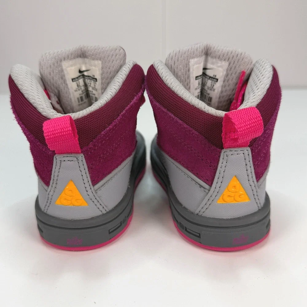 Nike ACG Woodside 2‎ High Raspberry Red Sneaker Boot Toddler 6